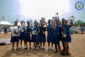 Fatima Maada Bio Distributes Free Sanitary Pads to School Girls in Port Loko