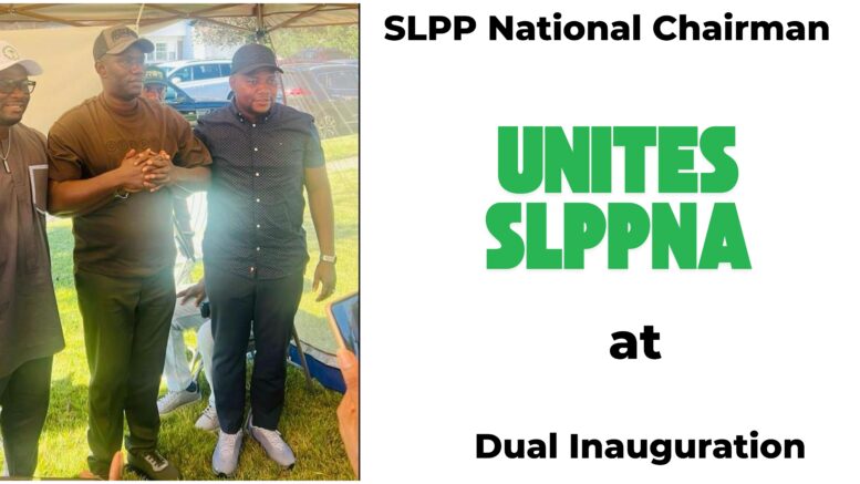 National Chairman Unites SLPPNA at Dual Inauguration